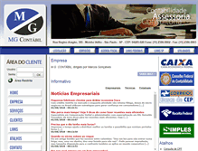 Tablet Screenshot of mgcontabil.com